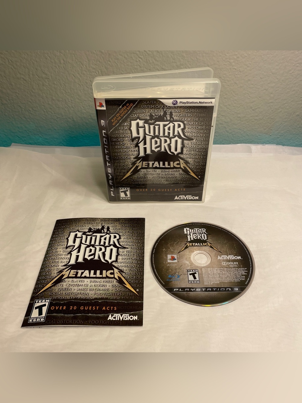 Guitar Hero: Metallica (Sony PlayStation 3 PS3, 2009) PS3 Complete Tested Works
